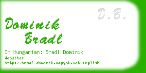 dominik bradl business card